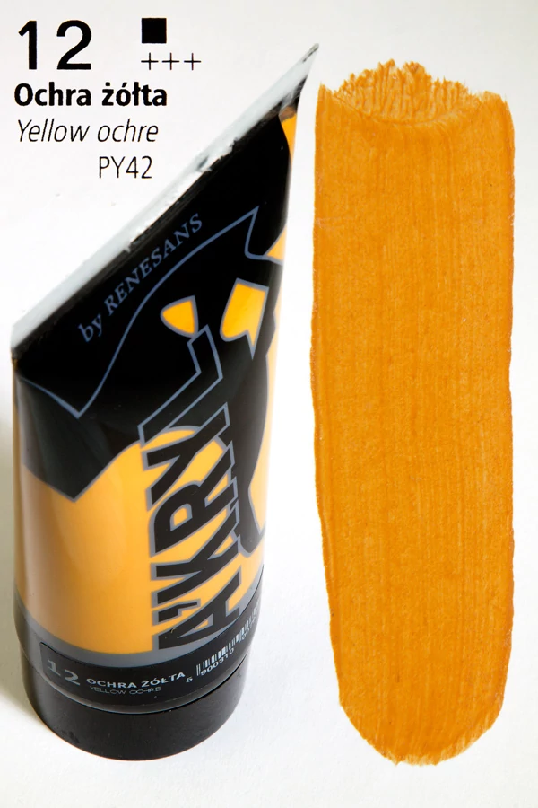 Akrilfesték 200ml Renesans - 12 Yellow ochre