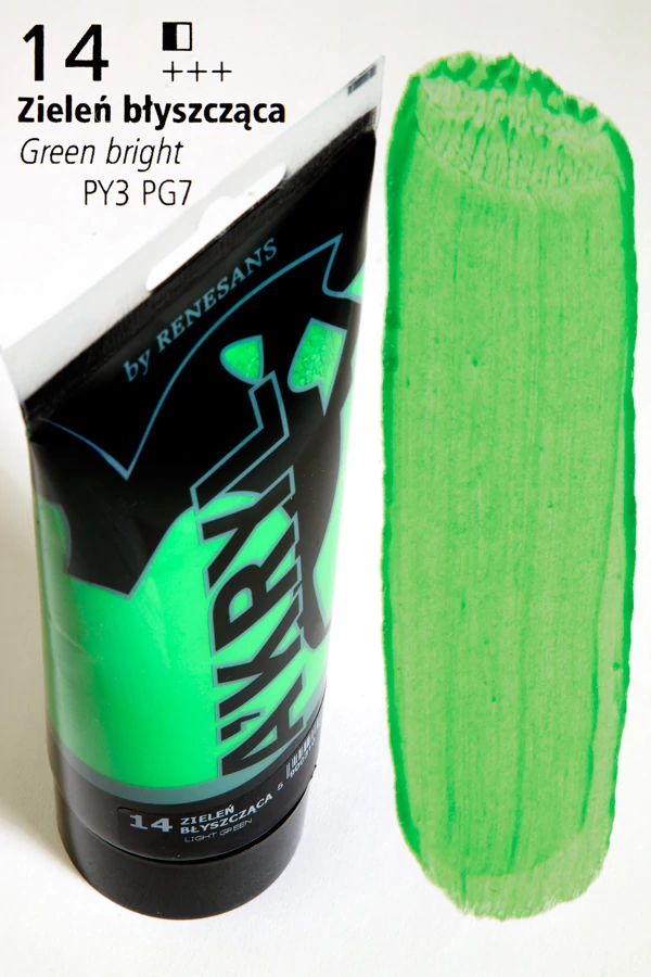 Akrilfesték 200ml Renesans - 14 Bright green