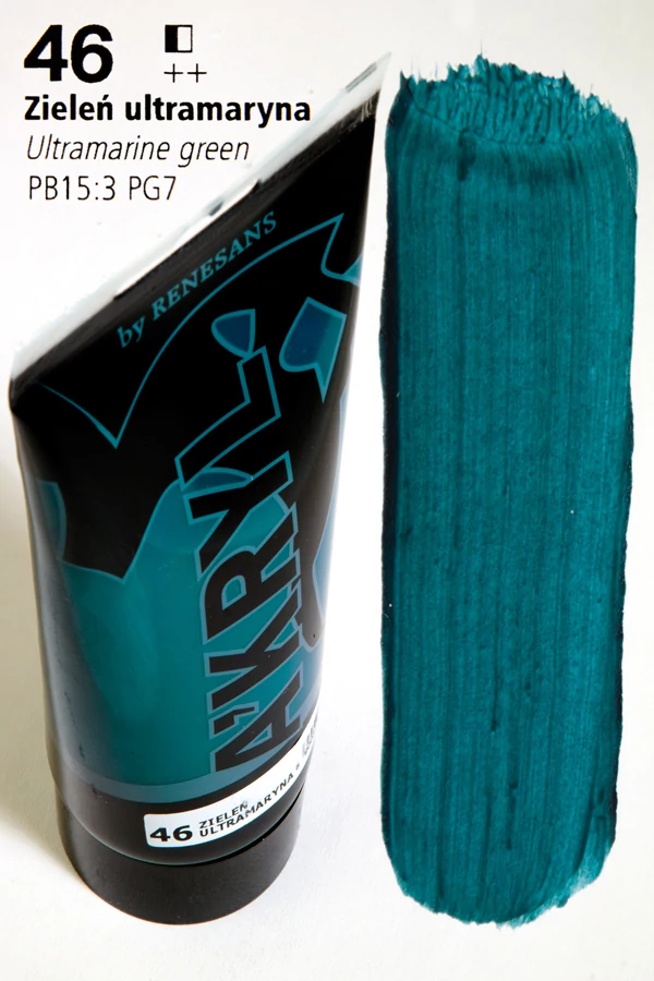 Akrilfesték 200ml Renesans - 46 Ultramarine green