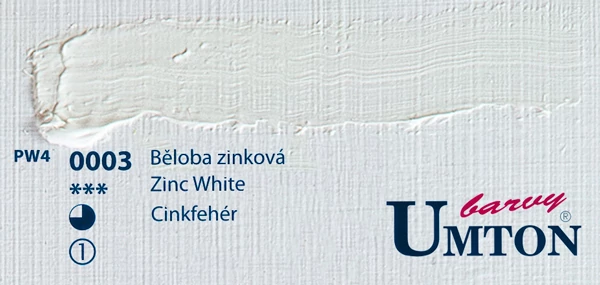 Zinc White olajfesték 60ml Umton - 0003 Cinkfehér