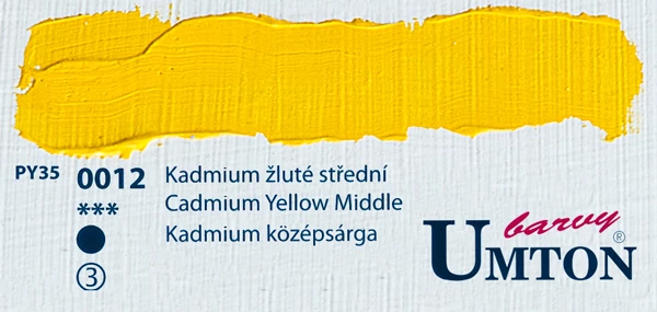 Cadmium Yellow Middle olajfesték 60ml Umton - 0012 Kadmium középsárga