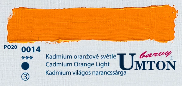 Cadmium Orange light olajfesték 60ml Umton - 0014 Kadmium világos narancs