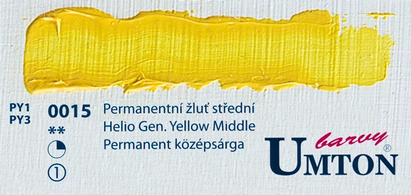 Helio Gen. Yellow Middle olajfesték 60ml Umton - 0015 Permanent középsárga