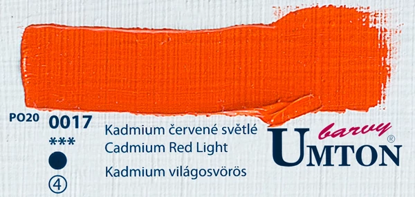 Cadmium Red Light olajfesték 60ml Umton - 0017 Kadmium világosvörös