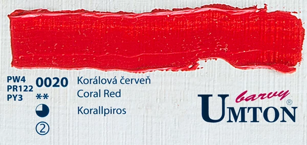 Coral Red olajfesték 60ml Umton - 0020 Korallpiros