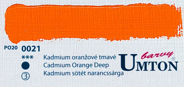 Cadmium Orange Deep olajfesték 60ml Umton - 0021 Kadmium sötét narancssárga