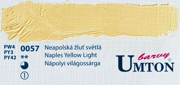 Naples Yellow Light olajfesték 60ml Umton - 0057 Nápolyi világossárga