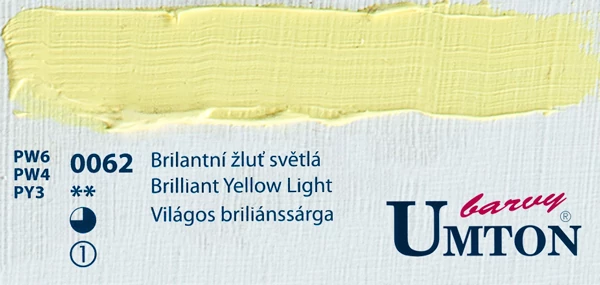 Brillant Yellow Light olajfesték 60ml Umton - 0062 Világos élénksárga