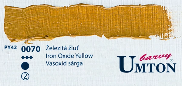 Iron Oxid Yellow olajfesték 60ml Umton - 0070 Vasoxid sárga