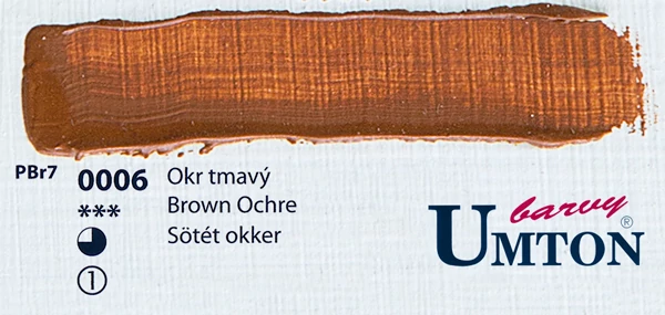 Brown Ochre olajfesték 60ml Umton - 0006 Sötét okker