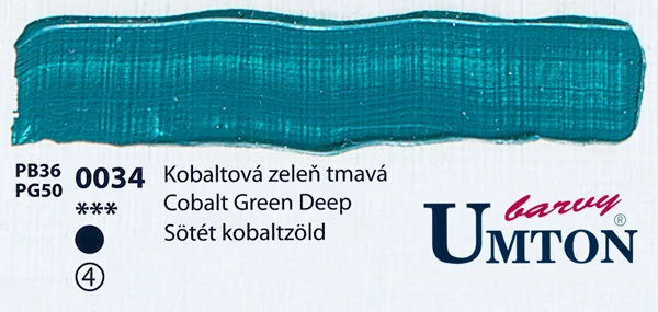 Cobalt Green Deep olajfesték 60ml Umton - 0034 Sötét kobaltzöld