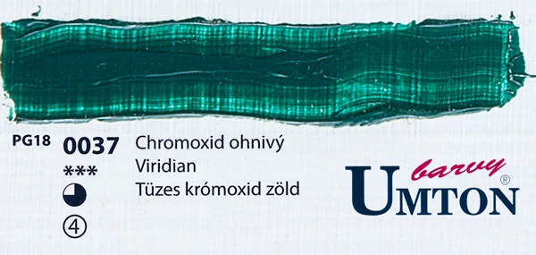 Viridian olajfesték 60ml Umton - 0037 Tüzes krómoxidzöld