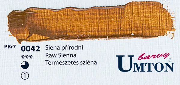 Raw Sienna olajfesték 60ml Umton - 0042 Természetes sziéna