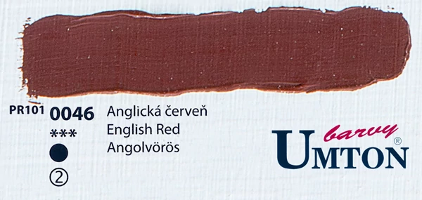 English Red olajfesték 60ml Umton - 0046 Angolvörös