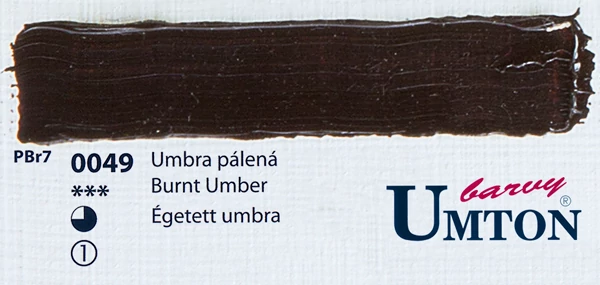 Burnt Umber olajfesték 60ml Umton - 0049 Égetett umbra