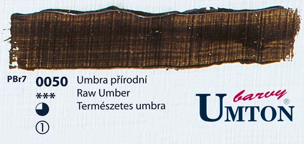 Raw Umber olajfesték 60ml Umton - 0050 Természetes umbra