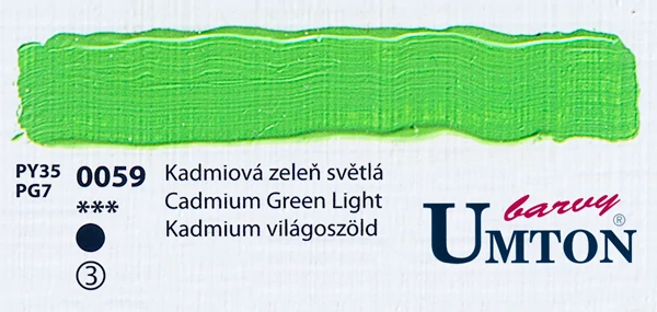 Cadmium Green Light olajfesték 60ml Umton - 0059 Kadmium világoszöld