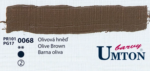 Olive Brown olajfesték 60ml Umton - 0068 Barna olíva