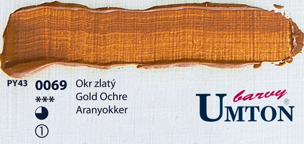 Gold Ochre olajfesték 60ml Umton - 0069 Aranyokker