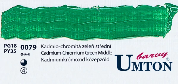 Cadmium-Chromium Green Middle olajfesték 60ml Umton - 0079 kadmiumkrómoxid középzöld