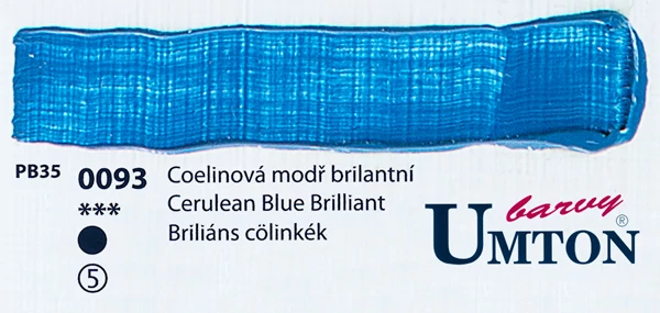 Cerulean Blue Brillant olajfesték 60ml Umton - 0093 Élénk cölinkék