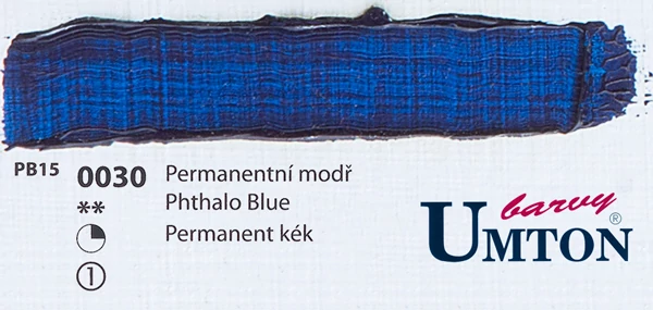 Pthalo Blue olajfesték 60ml Umton - 0030 Permanent kék