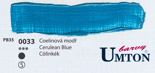 Cerulean Blue olajfesték 60ml Umton - 0033 Cölinkék