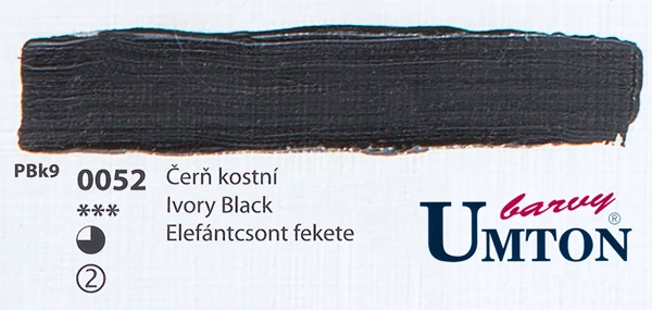 Ivory Black olajfesték 60ml Umton - 0052 Elefántcsont fekete