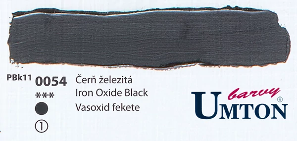 Iron Oxid Black olajfesték 60ml Umton - 0054 Vasoxid fekete