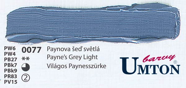 Paynes Grrey Light olajfesték 60ml Umton - 0077 Világos Paynesszürke