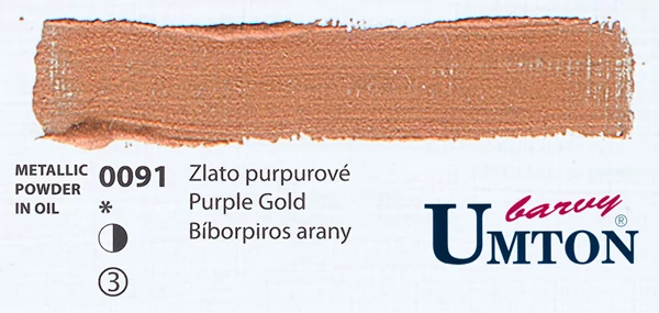 Purple Gold olajfesték 60ml Umton - 0091 Bíborpiros arany