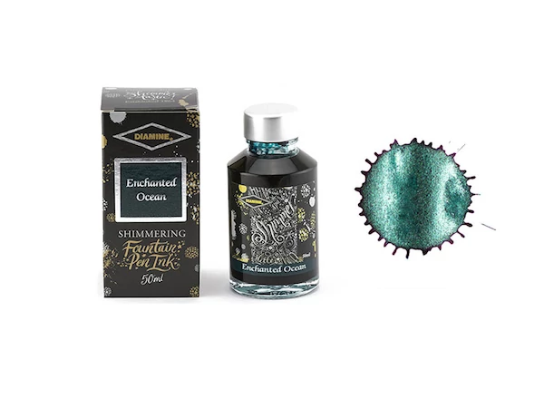 Töltőtolltinta 50ml Shimmer Diamine - Enchanted ocean