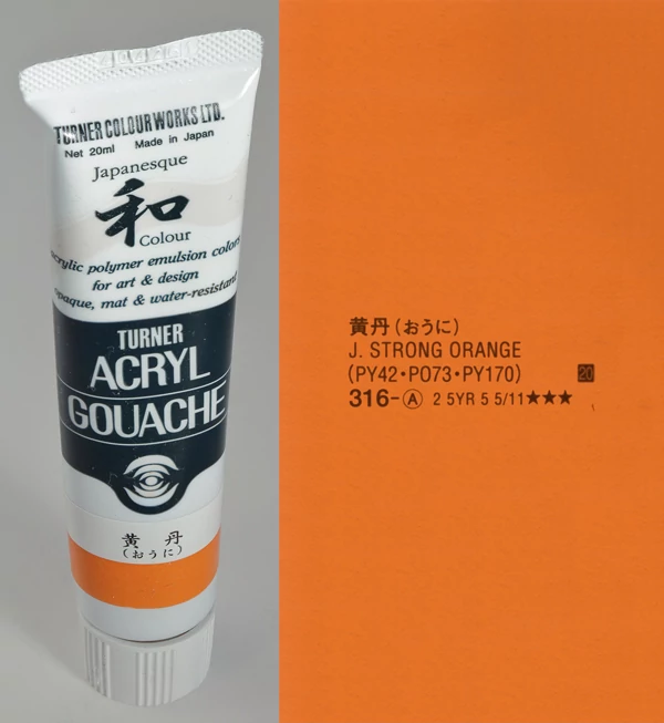 Akrilfesték 20ml Turner - 316 Japan Stong Orange