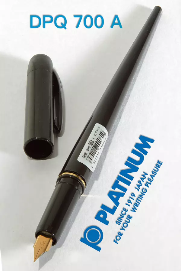 Töltőtoll DPQ-700A fekete Platinum - EF heggyel
