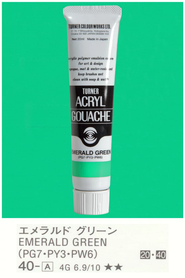 Akrilfesték 20ml Turner - 040 Emerald Green