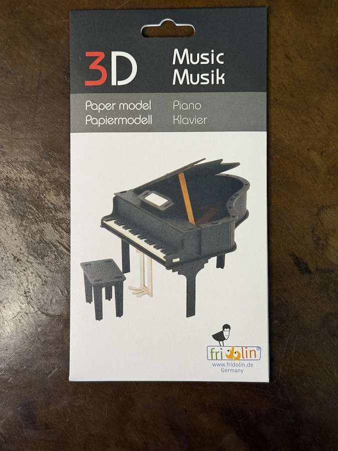 3D papírmodell - Piano