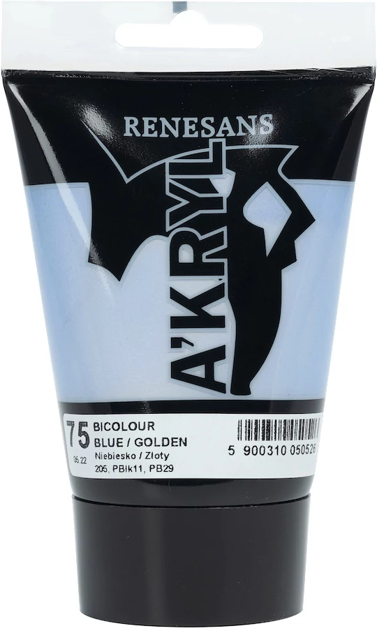 Akrilfesték 100ml Bicolor Renesans - 75 Blue / Golden