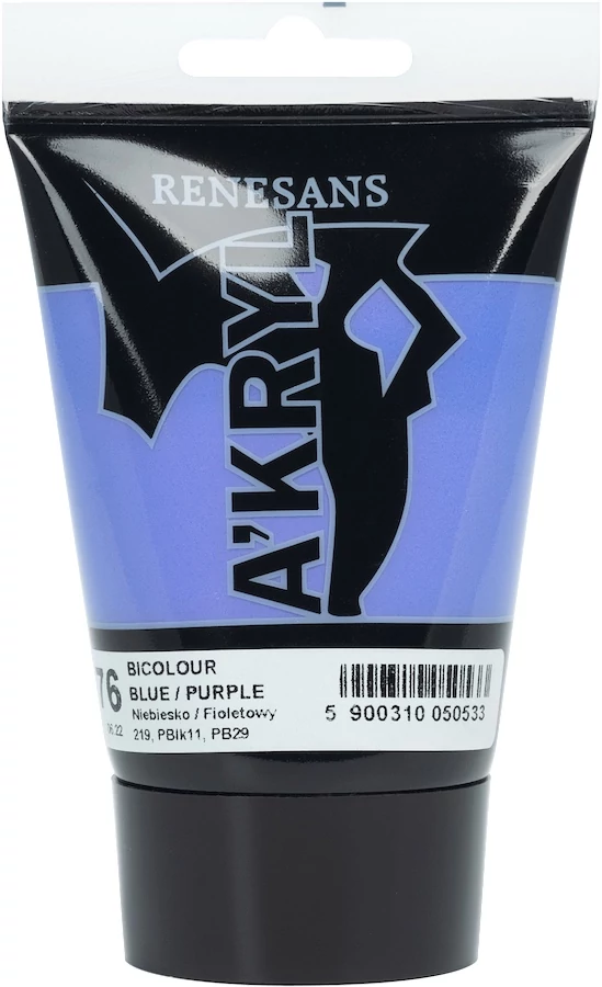 Akrilfesték 100ml Bicolor Renesans - 76 Blue / Purple