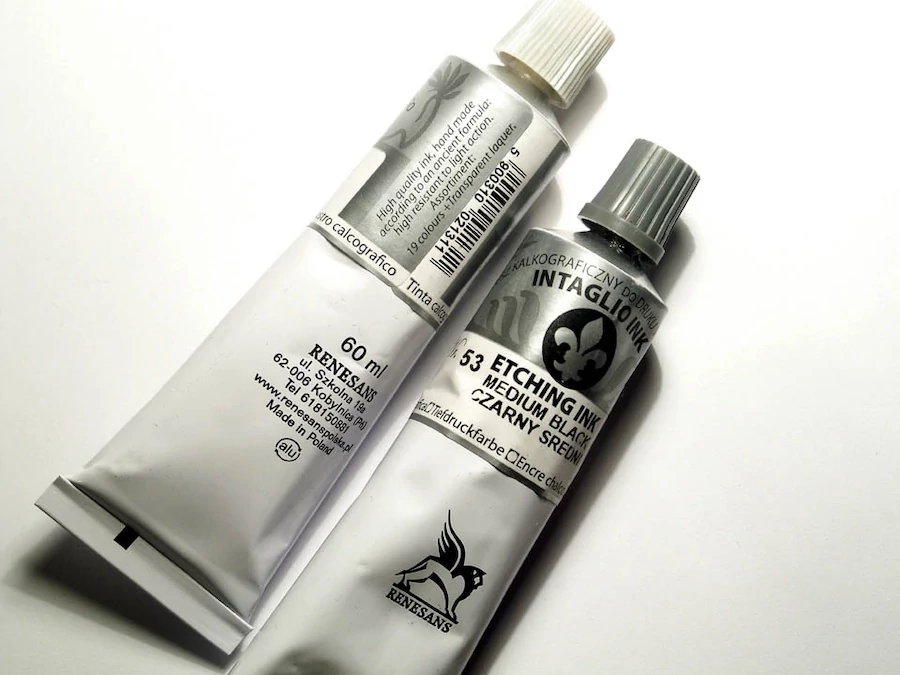 Mélynyomó festék 60ml Intaglio Ink Renesans - Nr.60 - Titan white