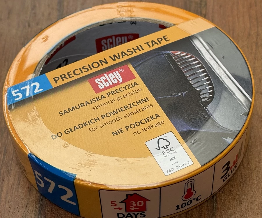 Maszkolószalag akvarellpapír rögzítésre 25mmx33m Scley
