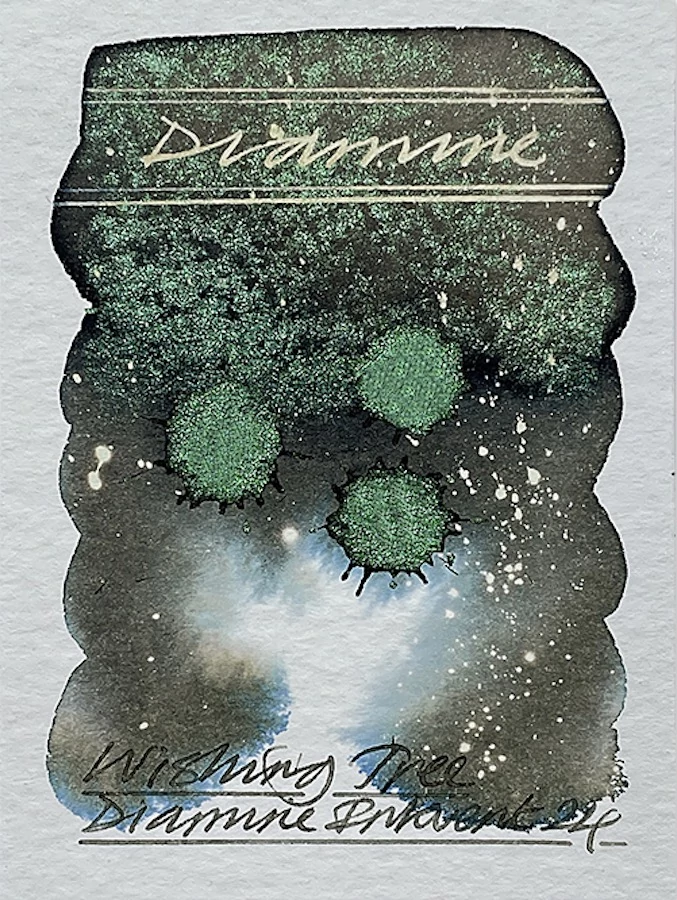 Töltőtolltinta 50ml Black E. Chamaleon Diamine - Wishing Tree