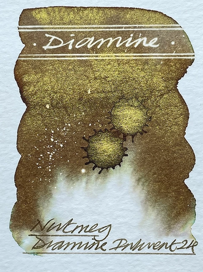 Töltőtolltinta 50ml BLack E. Shimmer Diamine - Nutmeg