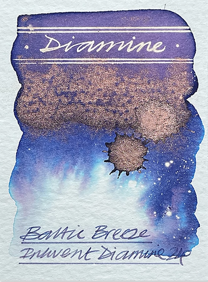 Töltőtolltinta 50ml BLack E. Shimmer Diamine - Baltic Breeze