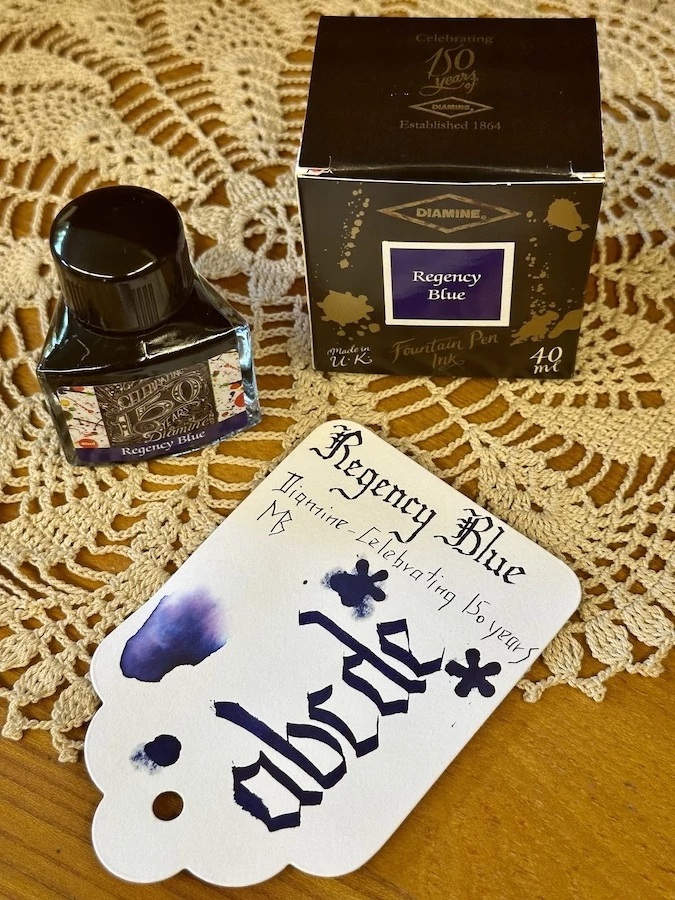 Töltőtolltinta 40ml 150. évfordulós Diamine - Regency Blue