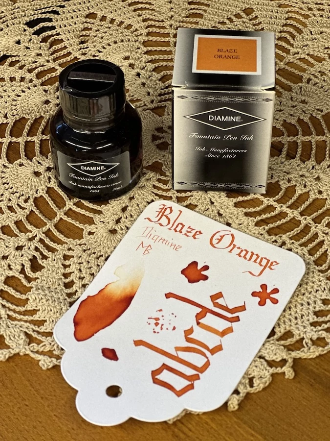 Töltőtolltinta 30ml Diamine - Blaze orange