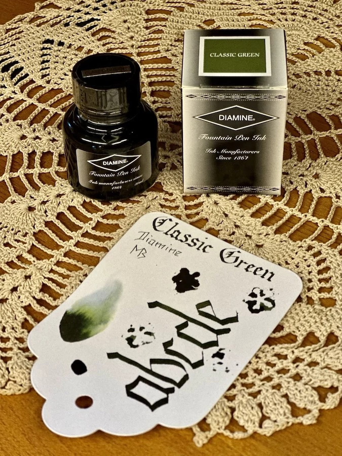 Töltőtolltinta 30ml Diamine - Classic green