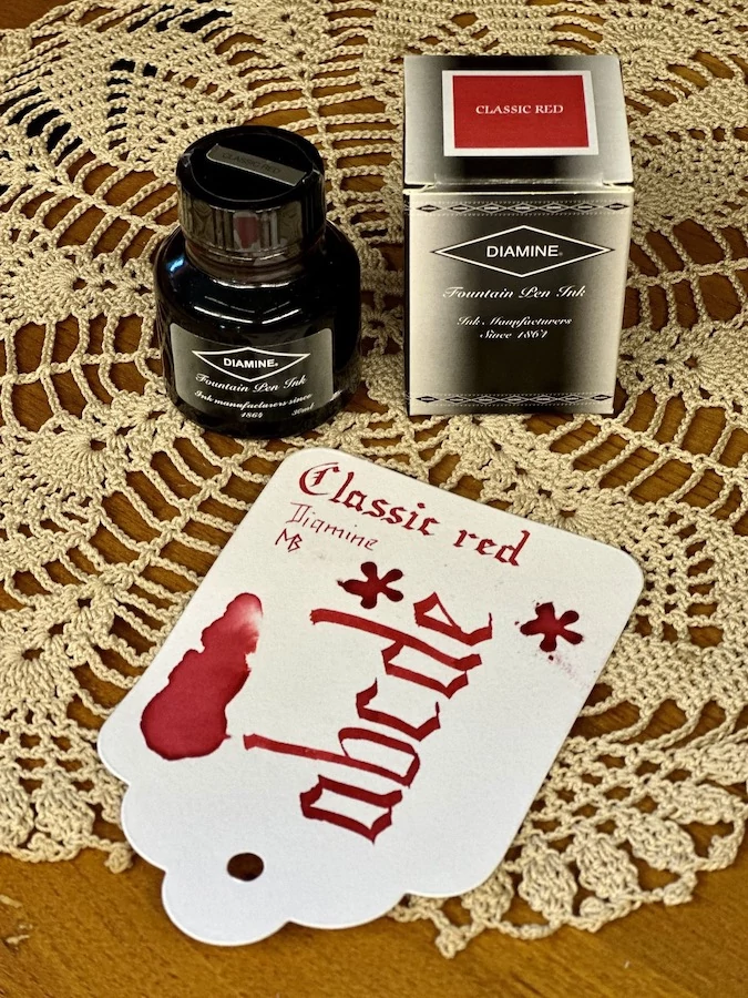 Töltőtolltinta 30ml Diamine - Classic red