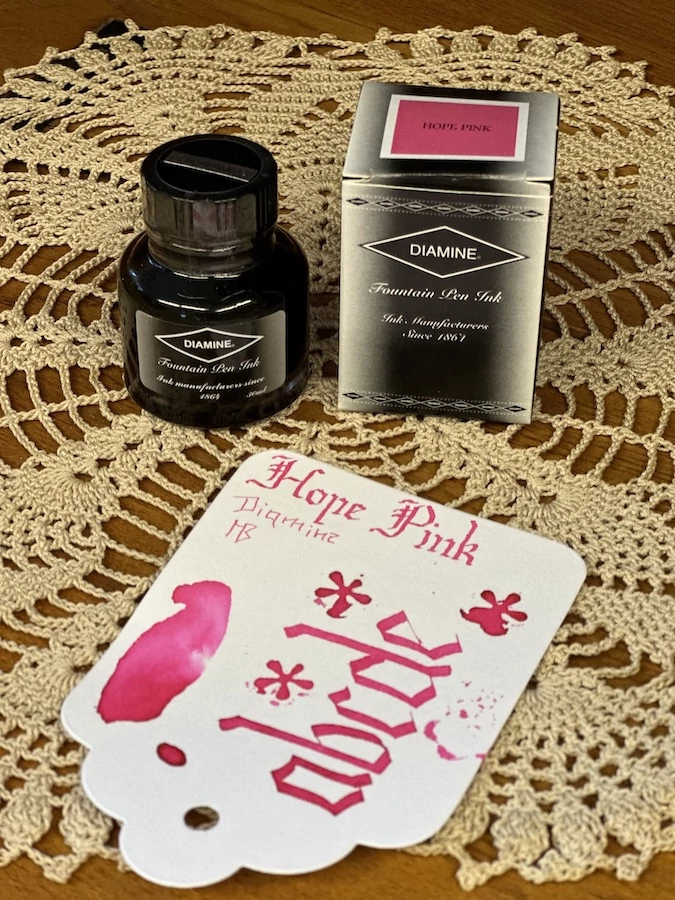 Töltőtolltinta 30ml Diamine - Hope pink