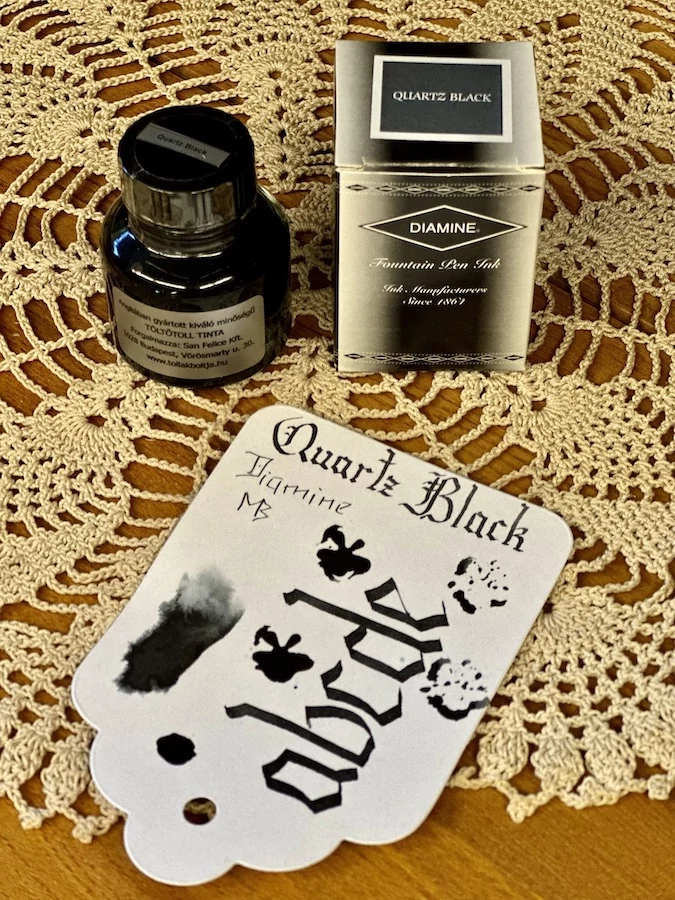 Töltőtolltinta 30ml Diamine - Quarz black