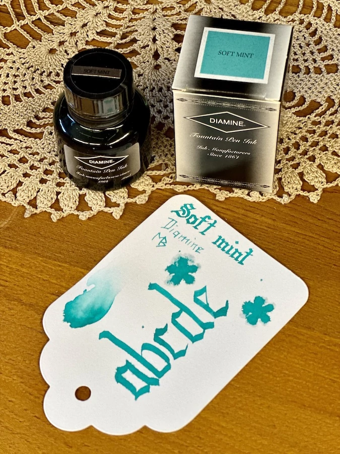 Töltőtolltinta 30ml Diamine - Soft mint